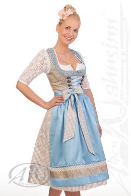 Krüger Collection Midi Dirndl 2tlg. - HERMINE, Hellblau, 40