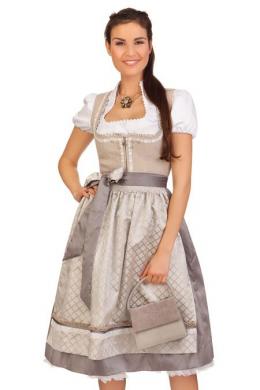 Krüger Collection Midi Dirndl 2tlg. - INGEBURG, Natur, 44