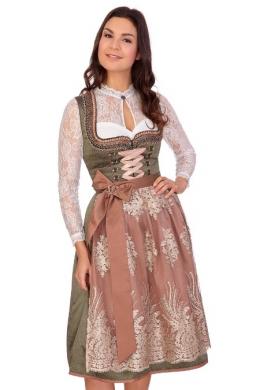 Krüger Collection Midi Dirndl 2tlg. - JUJU, Oliv, 46