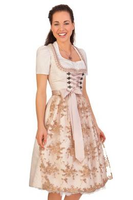Krüger Collection Midi Dirndl 2tlg. - KAROLIN, Creme, 42