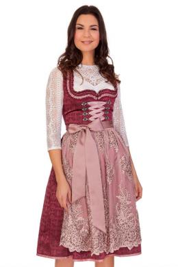 Krüger Collection Midi Dirndl 2tlg. - LUCINDA, Bordeaux, 48