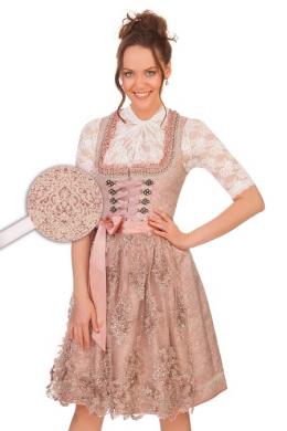 Krüger Collection Midi Dirndl 2tlg. - NICKY, Rosé, 36