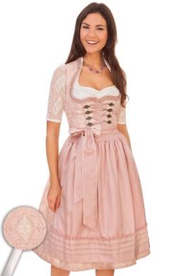 Krüger Collection Midi Dirndl 2tlg. - SILVIA, Rosé, 34