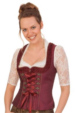 Krüger Collection Trachtenmieder - SISKA, Bordeaux, 46