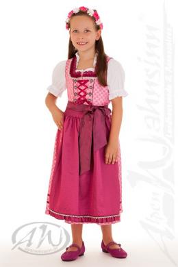 Krüger Kids Kinderdirndl 3tlg. - ANNEKA, Pink, 152