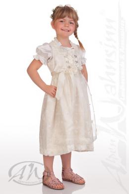Krüger Kids Kinderdirndl 3tlg. - FESTDIRNDL - LINCHEN, Creme, 134