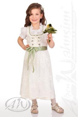 Krüger Kids Kinderdirndl 3tlg. - FESTDIRNDL - SABRINA, Ecru, 110