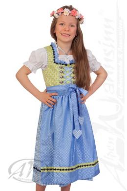 Krüger Kids Kinderdirndl 3tlg. - MAIKA, Hellblau, 134
