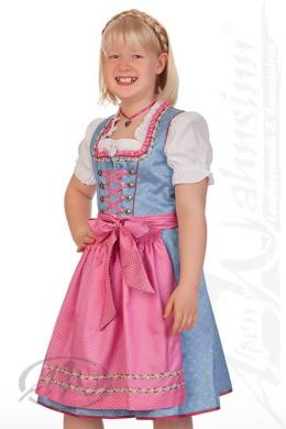 Krüger Kids Kinderdirndl 3tlg. - PHINE, Hellblau, 146