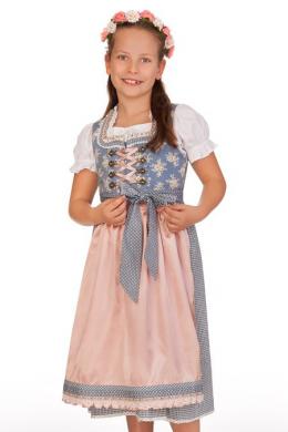 Krüger Kids Kinderdirndl 3tlg. - PRINCESS, Hellblau, 152