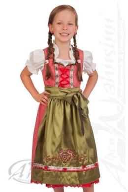 Krüger Kids Kinderdirndl 3tlg. - RÖSCHEN, Erdbeer, 116