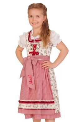 Krüger Kids Kinderdirndl 3tlg. - VANY, Rot, 140