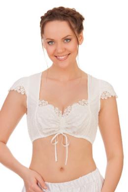 Krüger Madl Dirndlbluse - AMELIE, Ecru, 40