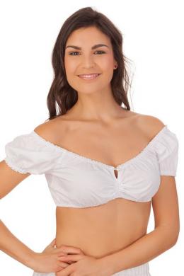 Krüger Madl Dirndlbluse - FRANZI, Weiß, 46