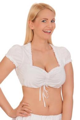 Krüger Madl Dirndlbluse - JOSEPHINE, Weiß, 42