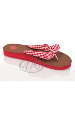 Krüger Madl Flip Flops Damen - KAROS, Rot, 39