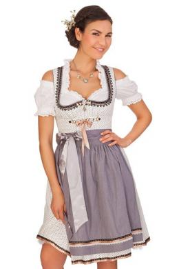 Krüger Madl Midi Dirndl 2tlg. - ALIDA, Creme, 42