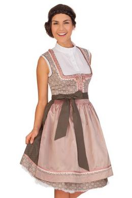Krüger Madl Midi Dirndl 2tlg. - FRANCOISE, Altrosa, 46