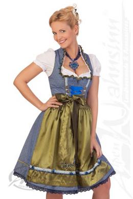 Krüger Madl Midi Dirndl 2tlg. - JOLINA, Blau, 40