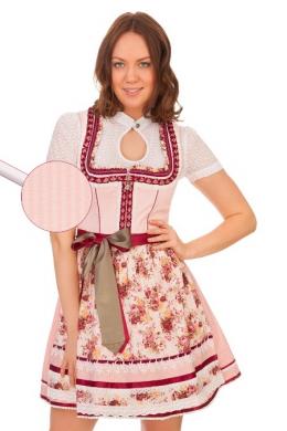 Krüger Madl Mini Dirndl 2tlg. - ANGELINA, Rosé, 30