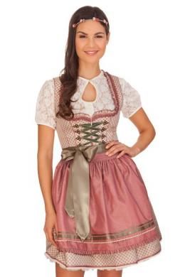 Krüger Madl Mini Dirndl 2tlg. - BEGONIA, Rosé, 34