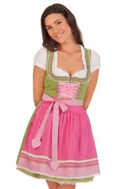 Krüger Madl Mini Dirndl 2tlg. - KIRA, Apfelgrün, 38