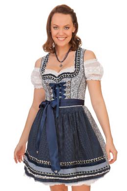 Krüger Madl Mini Dirndl 2tlg. - LINORA, Blau, 32
