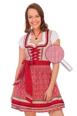 Krüger Madl Mini Dirndl 2tlg. - MARGRET, Rot, 38