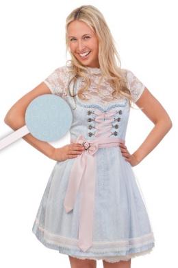 Krüger Madl Mini Dirndl 2tlg. - MARIPOSA, Hellblau, 40