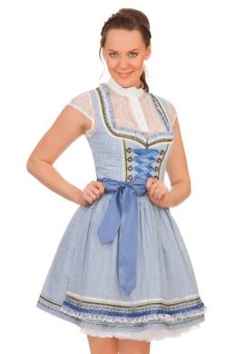 Krüger Madl Mini Dirndl 2tlg. - MONA, Hellblau, 32