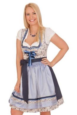 Krüger Madl Mini Dirndl 2tlg. - ROSAMUNDE, Blau, 40