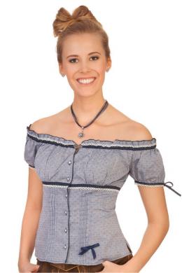 Krüger Madl Trachtenbluse - ALIA, Blau, 40