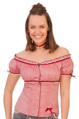 Krüger Madl Trachtenbluse - ALIA, Rot, 30