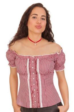 Krüger Madl Trachtenbluse - ANNEMARIE, Rot, 36