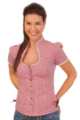 Krüger Madl Trachtenbluse - DANNERL, Rot, 30