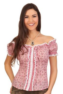 Krüger Madl Trachtenbluse - GESINE, Rot, 42