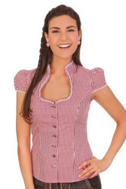 Krüger Madl Trachtenbluse - KATHL, Rot, 40