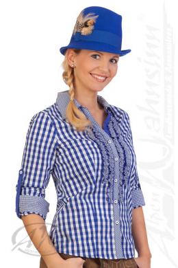 Krüger Madl Trachtenbluse - SPORTY, Blau, 48