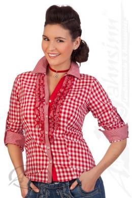 Krüger Madl Trachtenbluse - SPORTY, Rot, 48