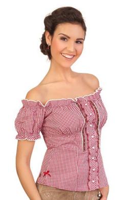 Krüger Madl Trachtenbluse - VERA, Rot, 38