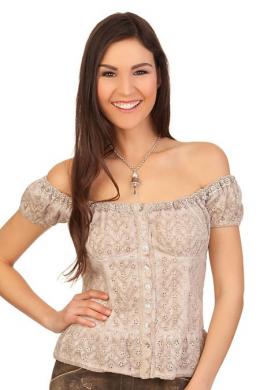 Krüger Madl Trachtenbluse - VRONI, Natur, 46
