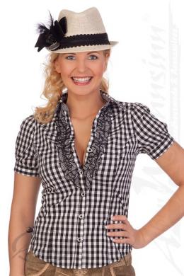 Krüger Madl Trachtenbluse - WESTERN, Schwarz, 32