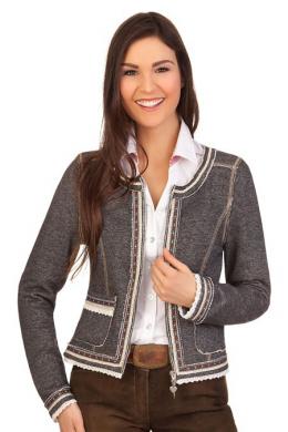 Krüger Madl Trachtenjacke Damen - THEDA, Anthrazit, 38