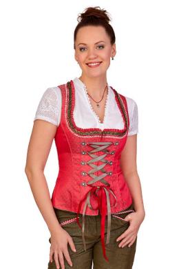 Krüger Madl Trachtenmieder - GALINA, Rot, 42
