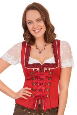 Krüger Madl Trachtenmieder - ROTER TRAUM, Rot, 42