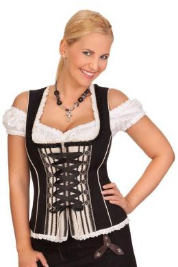 Krüger Madl Trachtenmieder - SIGRUN, Schwarz, 46