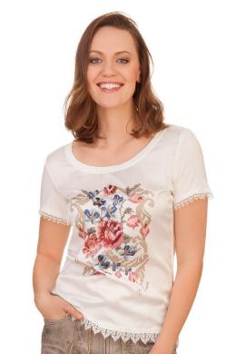 Krüger Madl Trachtenshirt Damen - BIANCA, Ecru, L