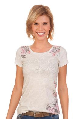 Krüger Madl Trachtenshirt Damen - ROSELIA - rose, Natur, XXXL