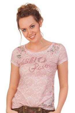 Krüger Madl Trachtenshirt Damen - ROSELIA - rose, Rosé, XS
