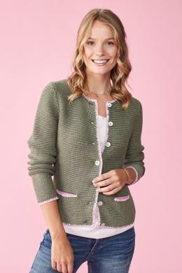 LIEBLINGSSTÜCK Trachten Strickjacke - ZARA, Khaki, 40